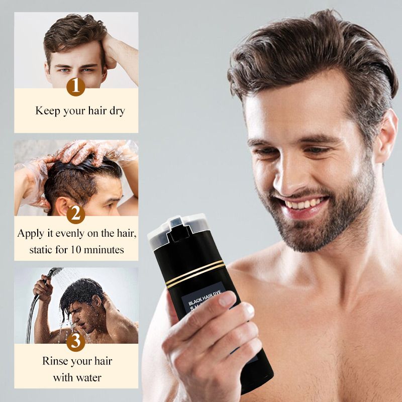 Shampoo colorante per capelli a effetto istantaneo🧔🏻Adatto alla barba🥳