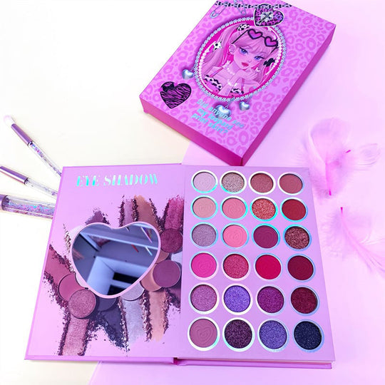 Sada 43 barev módní přenosné palety make-upu