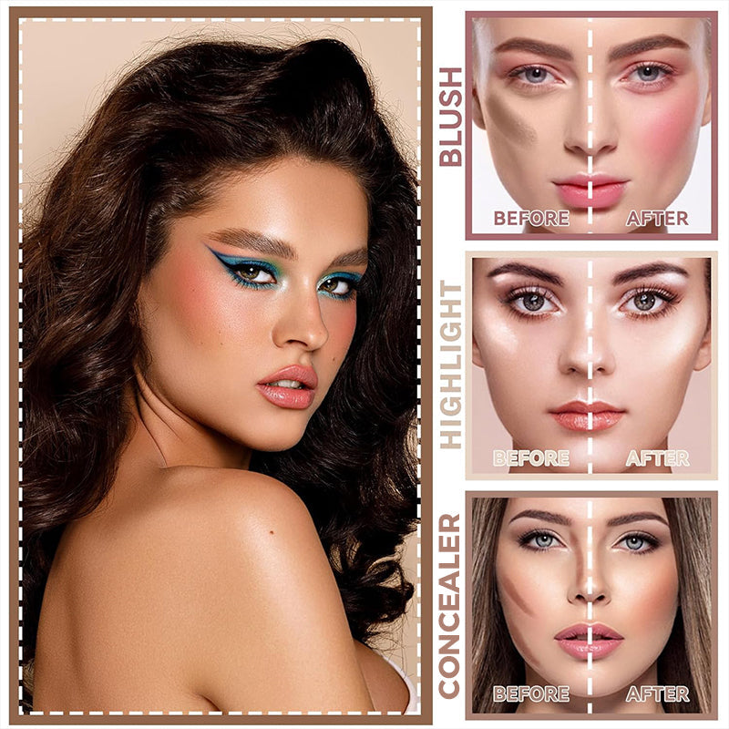 Set de palete de machiaj portabil, 43 de culori