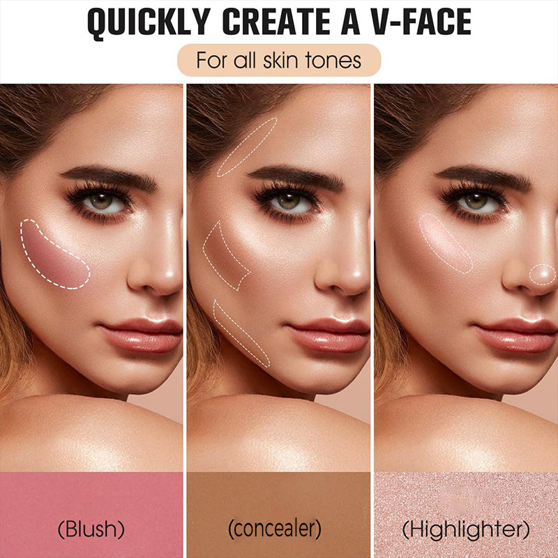 Sada 43 barev módní přenosné palety make-upu