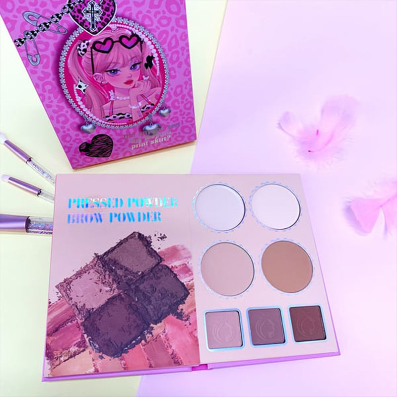 Sada 43 barev módní přenosné palety make-upu