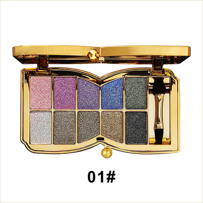 Tavolozza da ombretto glitter a 10 colori