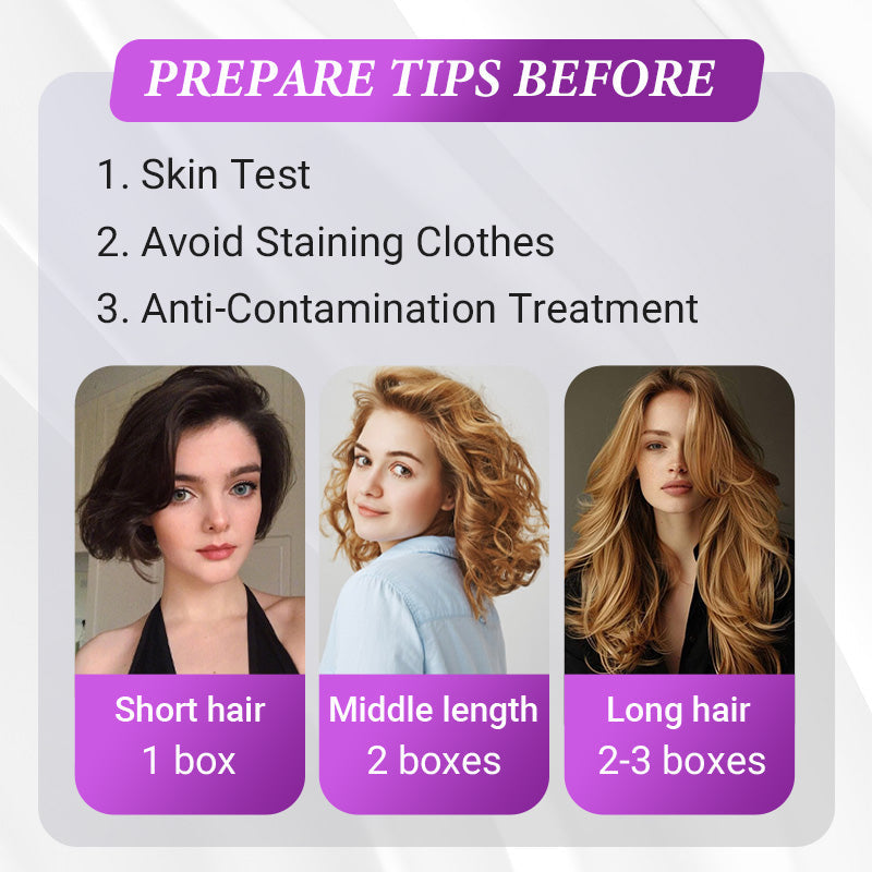 Vopsea permanentă de păr 90 ml cu revelator & Instrumente