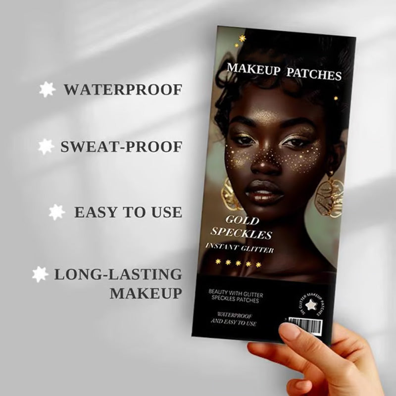 Glitterin ihonhoitopisarat kasvot tatuoinnin