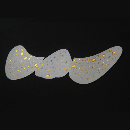 Glitterin ihonhoitopisarat kasvot tatuoinnin