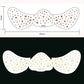Freckles de pel de brillo cara a tatuaxe