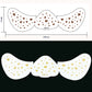 Freckles de pel de brillo cara a tatuaxe