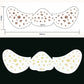 Freckles de pel de brillo cara a tatuaxe