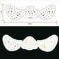 Freckles de pel de brillo cara a tatuaxe