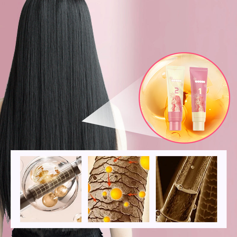 💕Gran oferta 60% de desconto💕Set de suavizante de proteína para corrección de flequillo