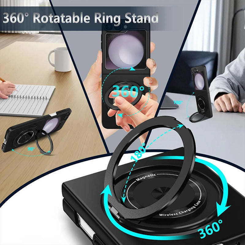 Suitable for Galaxy Z Fold Magnetic Rotating Bracket Mobile Phone Case