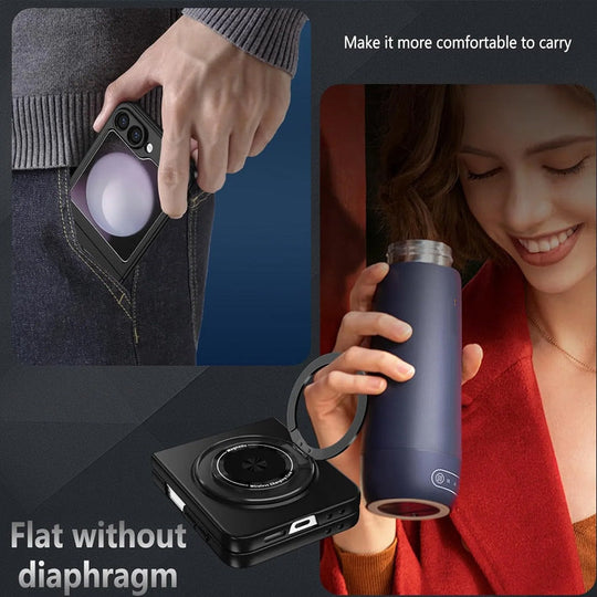 Suitable for Galaxy Z Fold Magnetic Rotating Bracket Mobile Phone Case