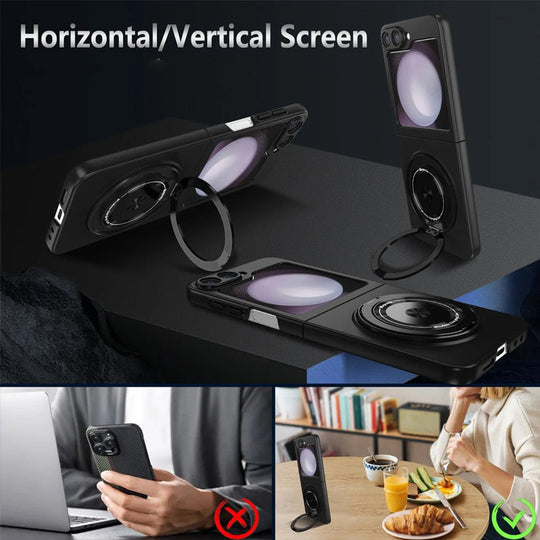 Suitable for Galaxy Z Fold Magnetic Rotating Bracket Mobile Phone Case