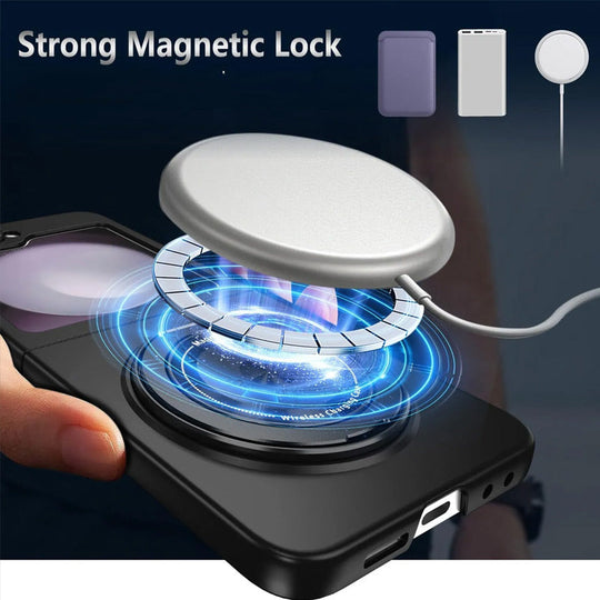 Suitable for Galaxy Z Fold Magnetic Rotating Bracket Mobile Phone Case