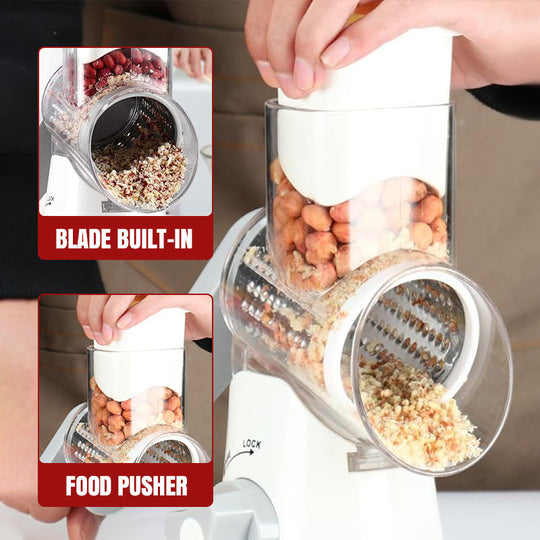 🔥 Saldi Cucina 2025 50% di SCONTO🔥 Grattugia e tritatutto rotante manuale multifunzionale 🚀🥕