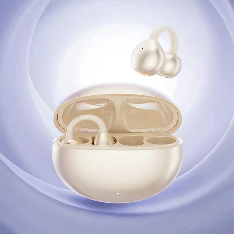 🔥Saldi eccezionali 50% di sconto💕 Cuffie Bluetooth leggere con clip per l'orecchio aperto