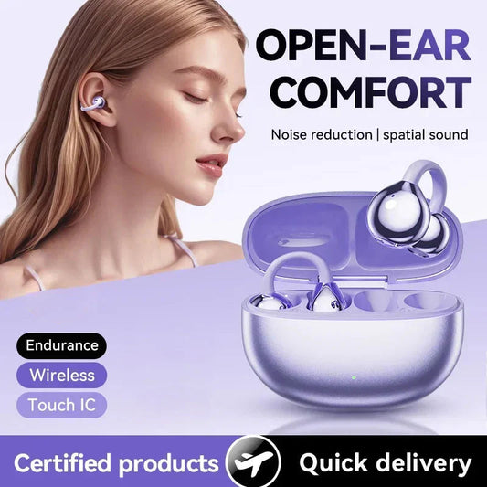 🔥Gran oferta 50% de desconto💕 Auriculares Bluetooth con clip para a orella aberta e lixeiros