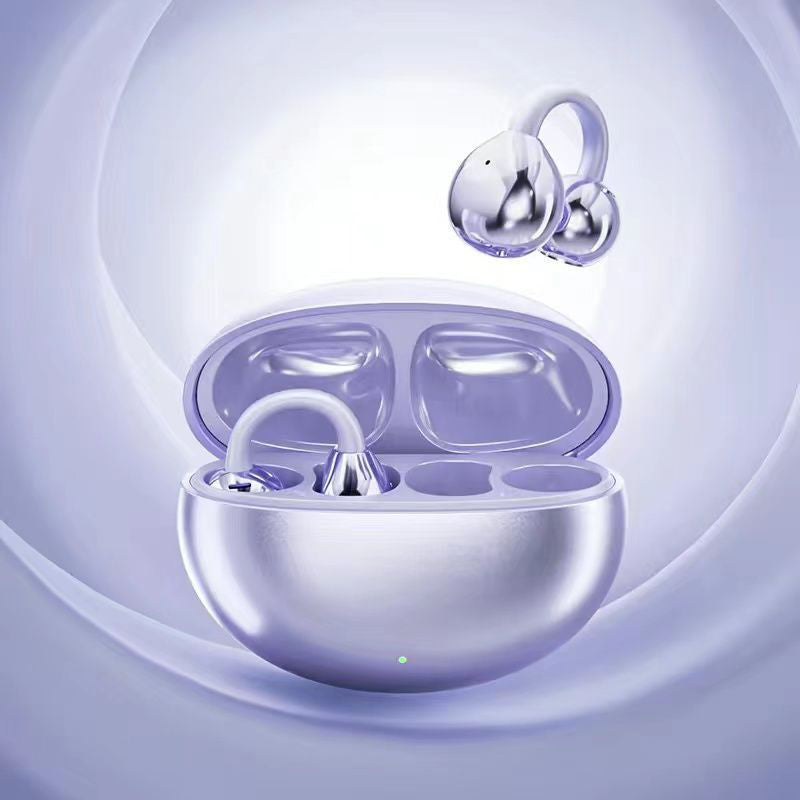 🔥Saldi eccezionali 50% di sconto💕 Cuffie Bluetooth leggere con clip per l'orecchio aperto