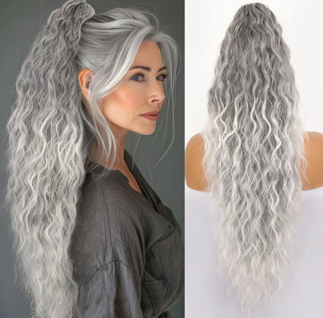 💜 ПРОМОЦИЈА ПОСЛЕДЊЕГ ДАНА - 50% ПОПУСТА💜Коврџава таласаста екстензија за косу са репом