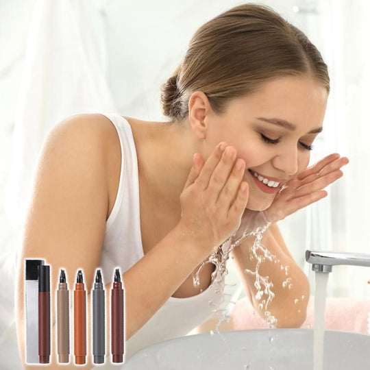 🔥Time limit Sale 50% OFF🔥Waterproof Four-tip Beard and Eyebrow Pen✨