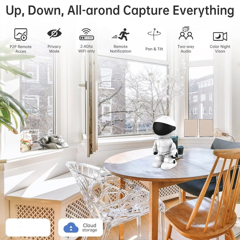👍Wireless Indoor Motion Detection Robot Camera🤖Your New Home Guardian🎥✈Free shipping