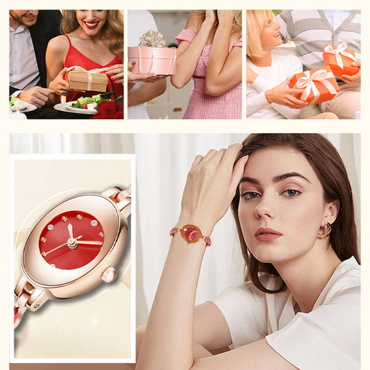 ✨Časový limit - 50% sleva 2025 Nový design🎀⌚Dámské barevné zirkonové náramkové hodinky