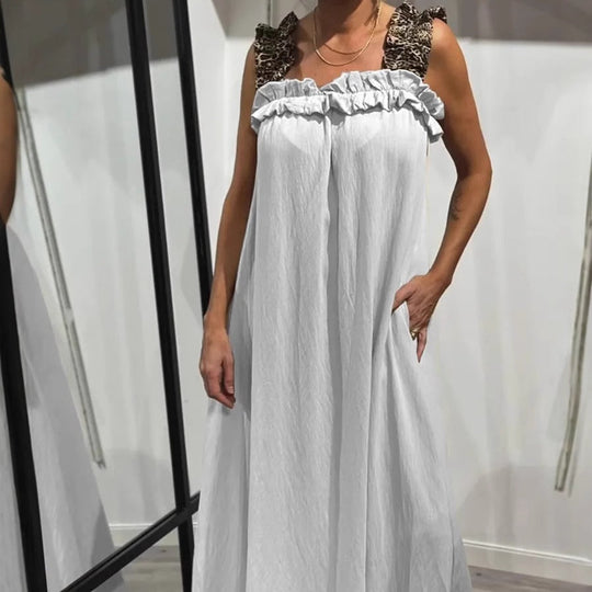 💖Limited Sale 50% OFF💖Women's Casual Sleeveless Maxi Dress with Pockets