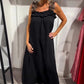 💖Venda limitada 50% de desconto💖Vestido longo informal sen mangas con petos para muller