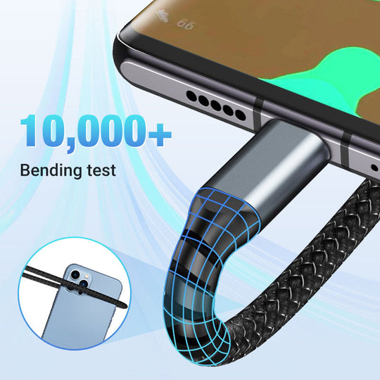 💥Ограничено време 50% попуста🔥⚡Провидни светлећи 3-у-1 кабл за супер брзо пуњење