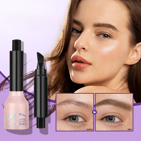 Den matek 50% sleva 🔥🔥🔥Zkosený kartáč & Tekuté pero na obočí Dip🔥🔥🔥