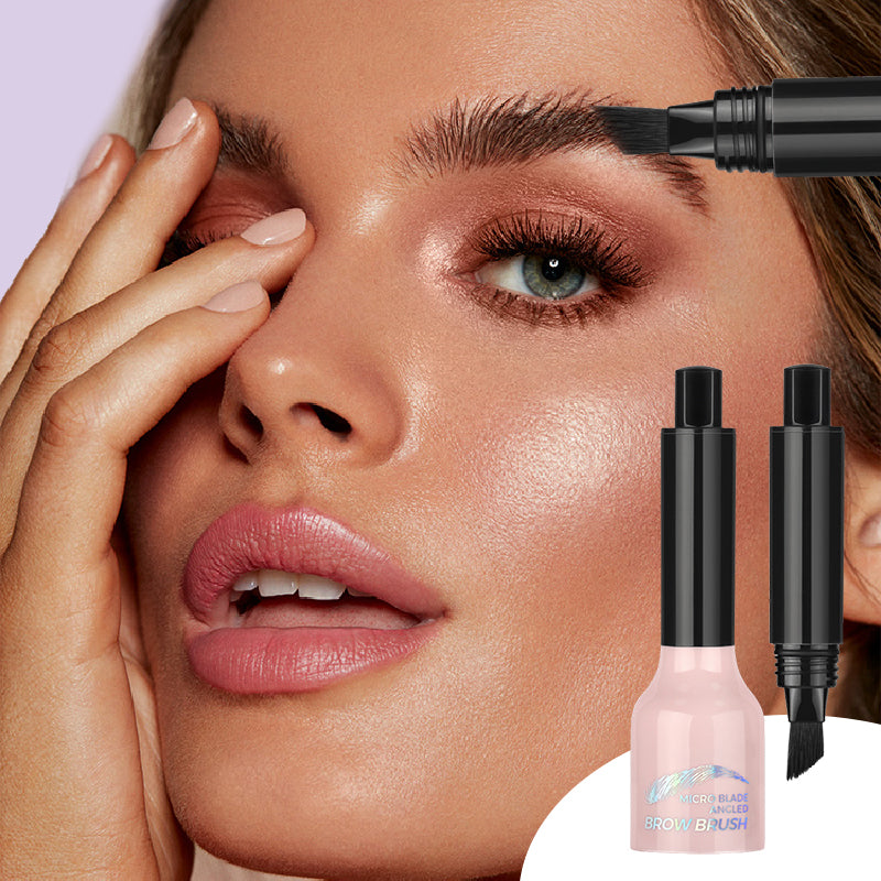 Den matek 50% sleva 🔥🔥🔥Zkosený kartáč & Tekuté pero na obočí Dip🔥🔥🔥