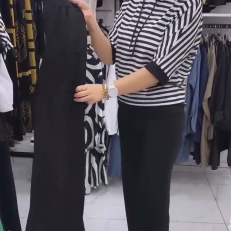 💕Limitovaný výprodej 50% sleva 💕Dámský pruhovaný top & Sada jednobarevných kalhot