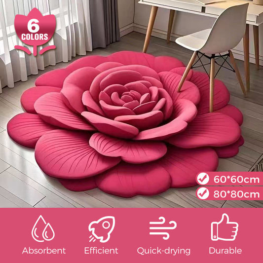 🔥Saldi eccezionali 50% di sconto💕Tappetino floreale in peluche e terra di diatomee