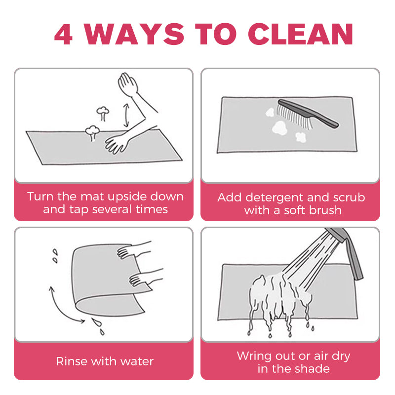 🔥Saldi eccezionali 50% di sconto💕Tappetino floreale in peluche e terra di diatomee