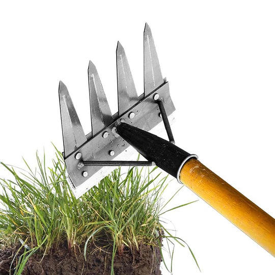 Heavy-Duty Steel Garden Weeding Rake