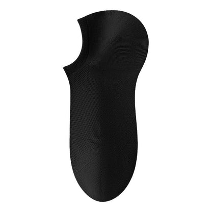Calcetíns transpirables de malla de cor sólida masculina