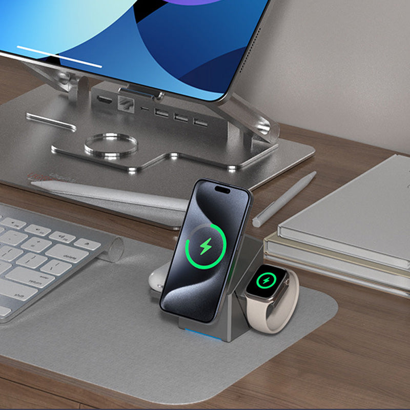 🎅🏻3-in-1 Foldable Magnetic Wireless Charging Station