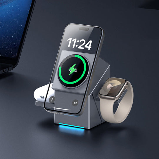 🎅🏻3-in-1 Foldable Magnetic Wireless Charging Station