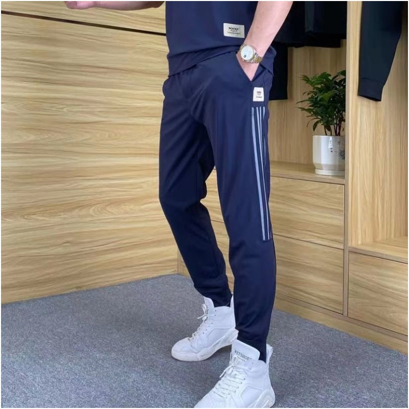 🎉🛍️50% REDUCERE - Bluză bărbătească cu mânecă scurtă, foarte elastică & Set de 2 piese pentru pantaloni de jogging