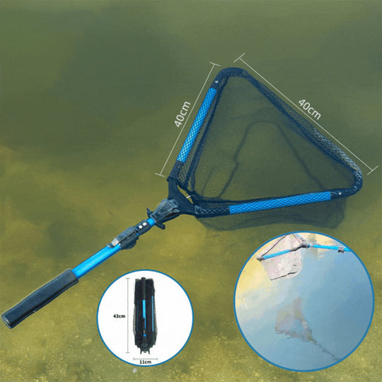 🎉2025. aasta kuum allahindlus 50% + tasuta saatmine🎉Ujuv kolmnurkne kalavõrk - kokkupandav & Pikendatav