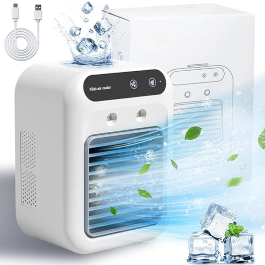 ❄️Sommarrea 50 % rabatt ❄️ Mini bärbar luftkonditionering med kyl- och befuktningsfunktion