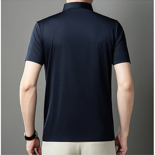 ❄️Poslední den akce SLEVA 50 %💕Pánská klopová košile z ledového hedvábí