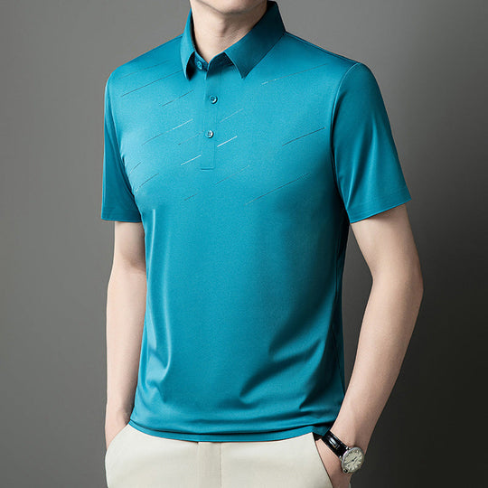 ❄️Poslední den akce SLEVA 50 %💕Pánská klopová košile z ledového hedvábí