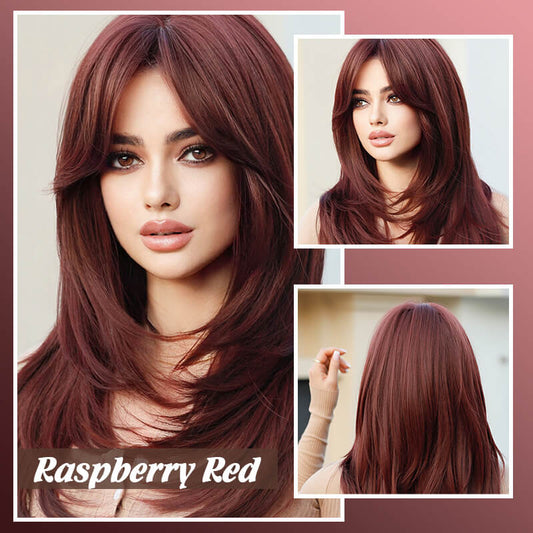⏰Last Day Sale 50% OFF🎉Nice gift*Wig long hair Layered bangs wigs