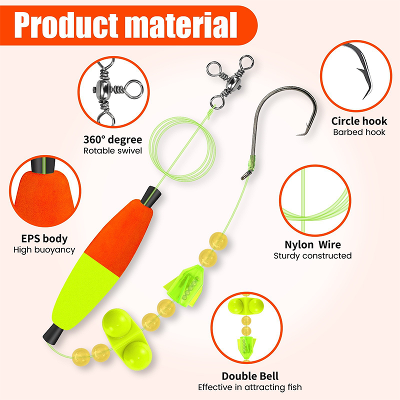 ⚡Laatste dag promotie 50% KORTING⚡Hoge zichtbaarheid meerval dobber rigs