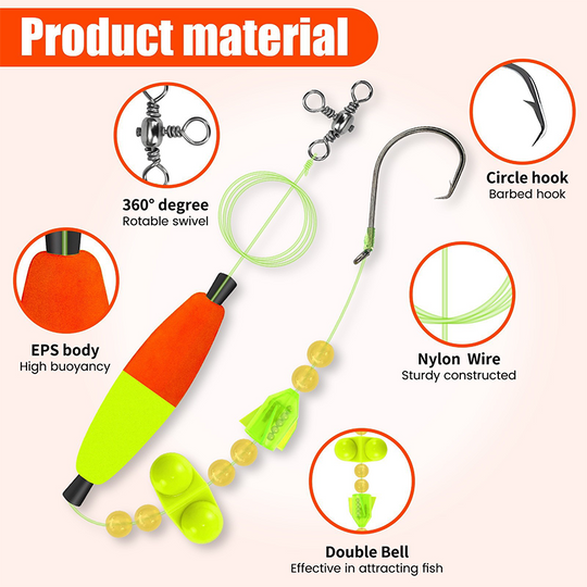 ⚡Laatste dag promotie 50% KORTING⚡Hoge zichtbaarheid meerval dobber rigs