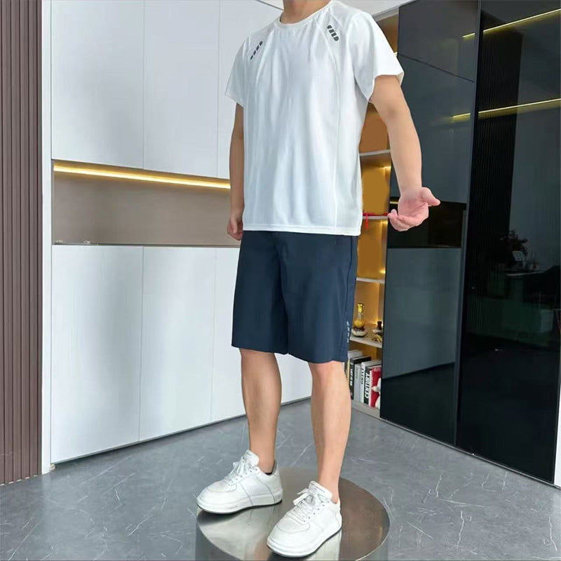 ❄️Poslední den akce SLEVA 50 %💕Pánské lehké ležérní 2dílné tričko s krátkým rukávem