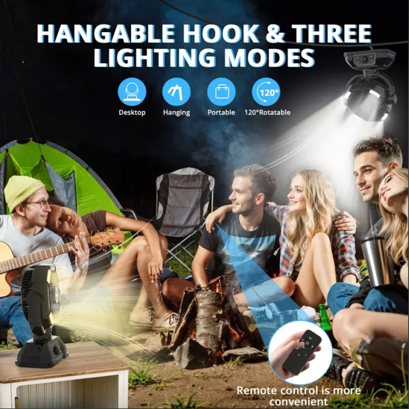 🔥Последња промоција 50% попуста + бесплатна достава🔥Преносни кампинг мултифункционални вентилатор