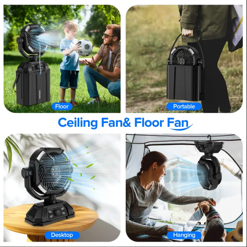 🔥Последња промоција 50% попуста + бесплатна достава🔥Преносни кампинг мултифункционални вентилатор