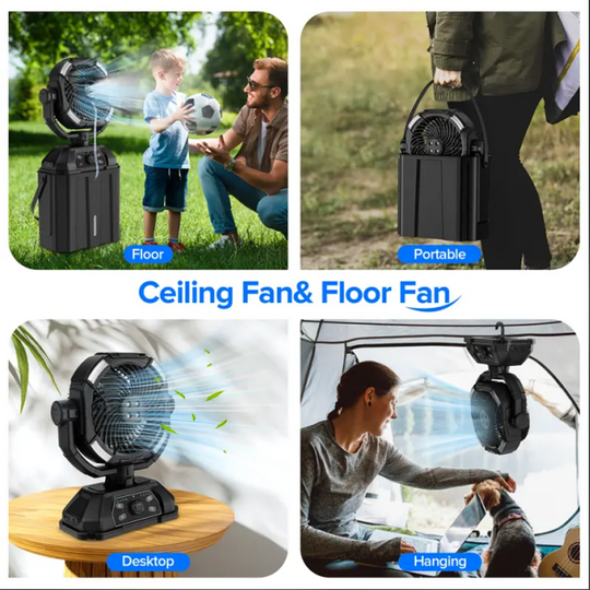 🔥Последња промоција 50% попуста + бесплатна достава🔥Преносни кампинг мултифункционални вентилатор